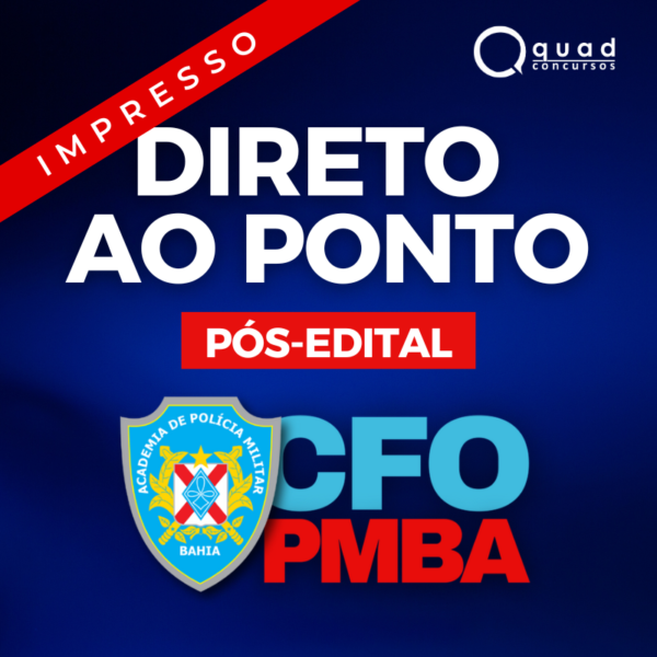 Módulos Direto ao Ponto CFO PMBA - Impresso
